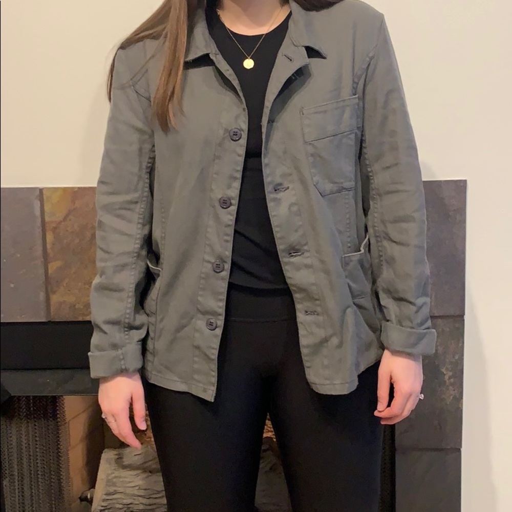Oversized Cotton Army Jacket
